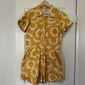 SHOW ME YOUR MUMU CANON DENIM ROMPER SZ LG NEW CONDITION